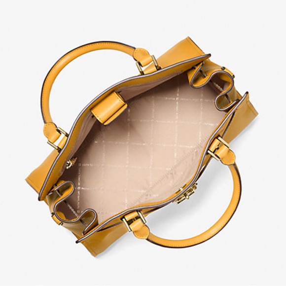 MICHAEL KORS Hamilton Medium Leather Satchel - Picture 7 of 10